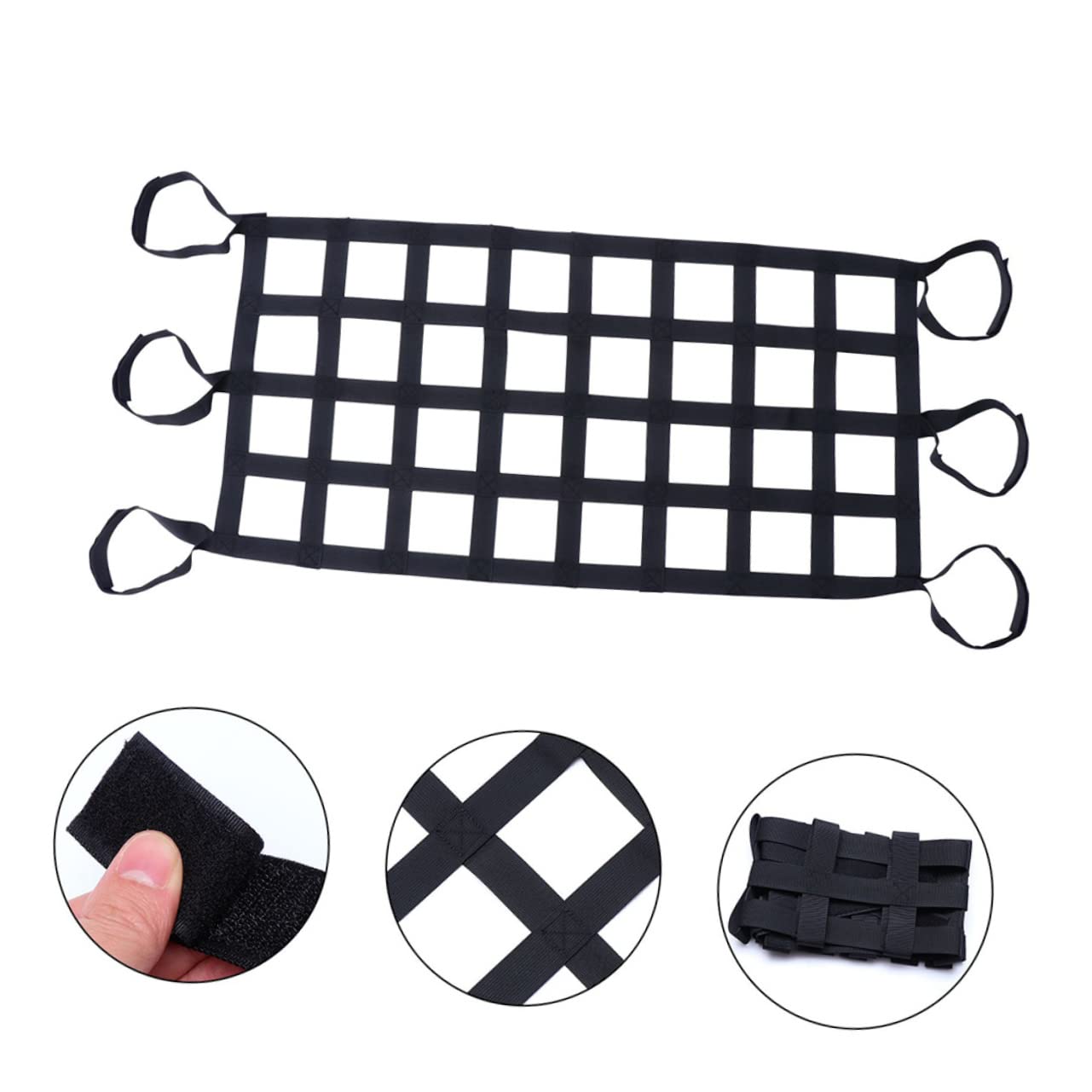GALPADA 2pièces Filet à Bagages Élastique Nylon pour Toit Voiture Ou Véhicule Lot de Filets De Rangement pour Voiture