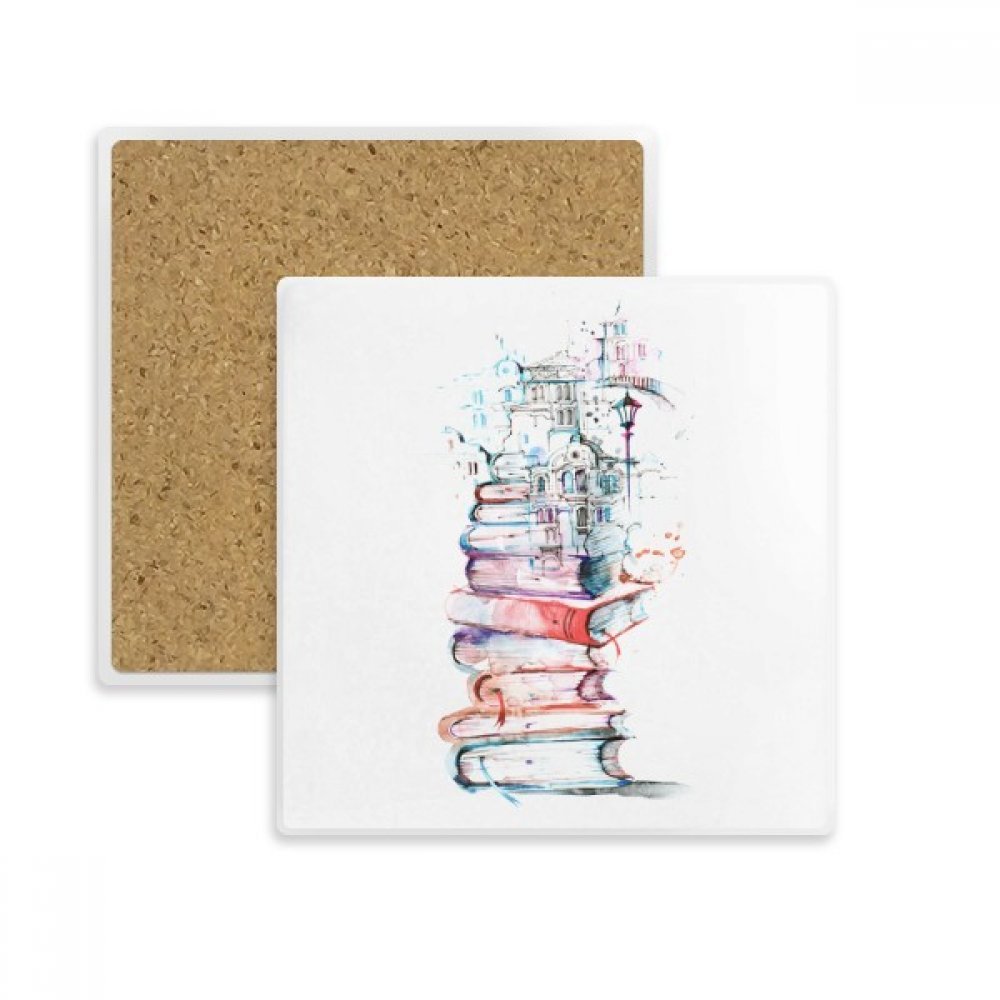Dessous de verre aquarelle de rue pour vos pauses café, support de tasse absorbant en pierre
