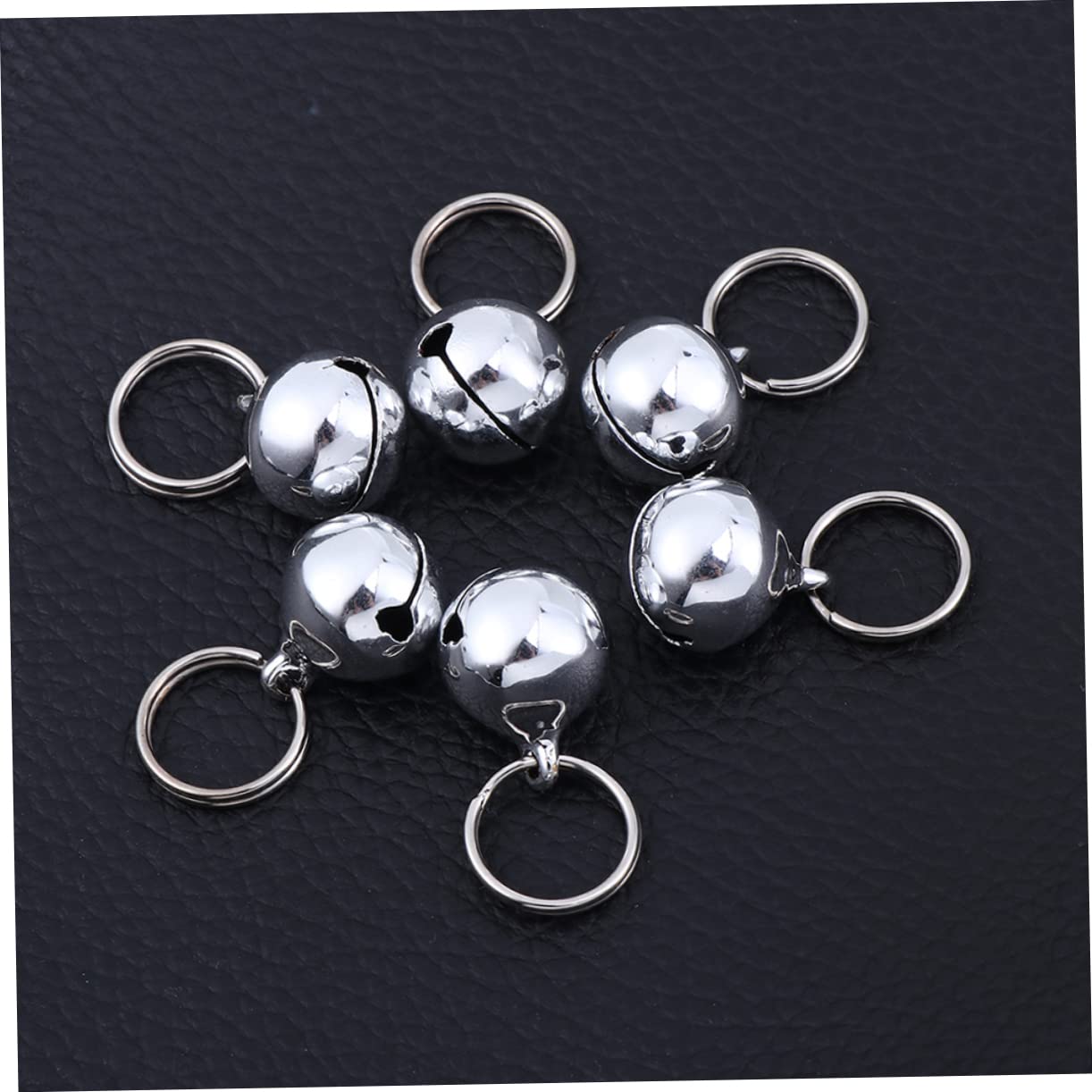 FONDOTIN Metal Pet Necklace Bells 18mm Hanging Bells for Cat Dog Collars Safety Quick Release