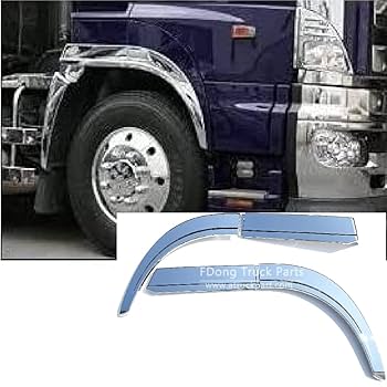 オーダーメイド 日野グランドプロフィア 左右 20% 日野 グランドプロフィア メッキ オーバーフェンダーカバー 左右