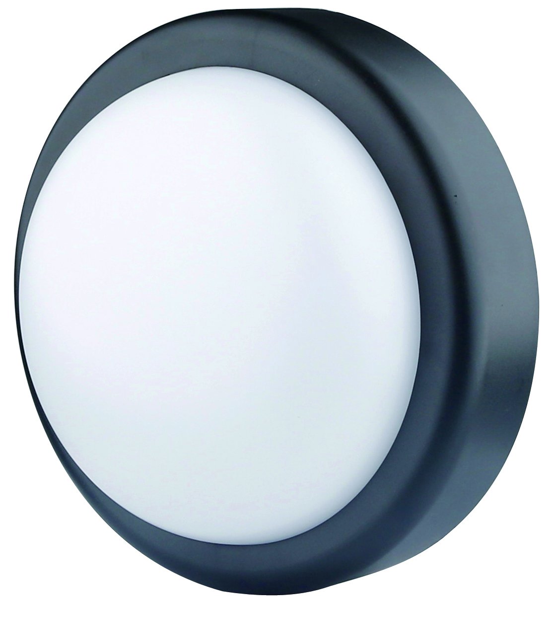 Electraline 65008 Plafoniera LED Stagna IP44, 14W/150W, 1000 Lumen, Luce Naturale, Nero