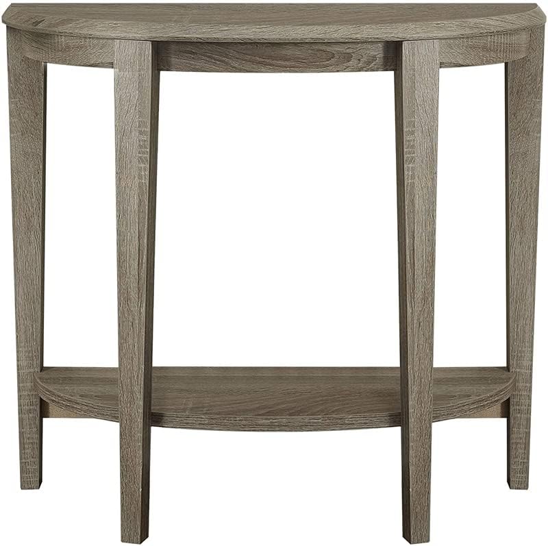 Monarch Specialties Console Table - Narrow Entry Table, 36” L (Dark Taupe)