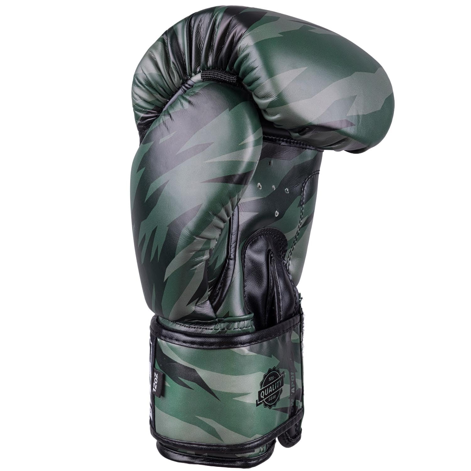 8 WEAPONS Boxhandschuhe Unlimited 2.0, Woodland Camo, Training, Sparring und Wettkampf, Kunstleder, Perfekte Dämpfung und stabile Nähte, Handschuhe für Muay Thai, K1, Boxen, MMA und Kickboxen