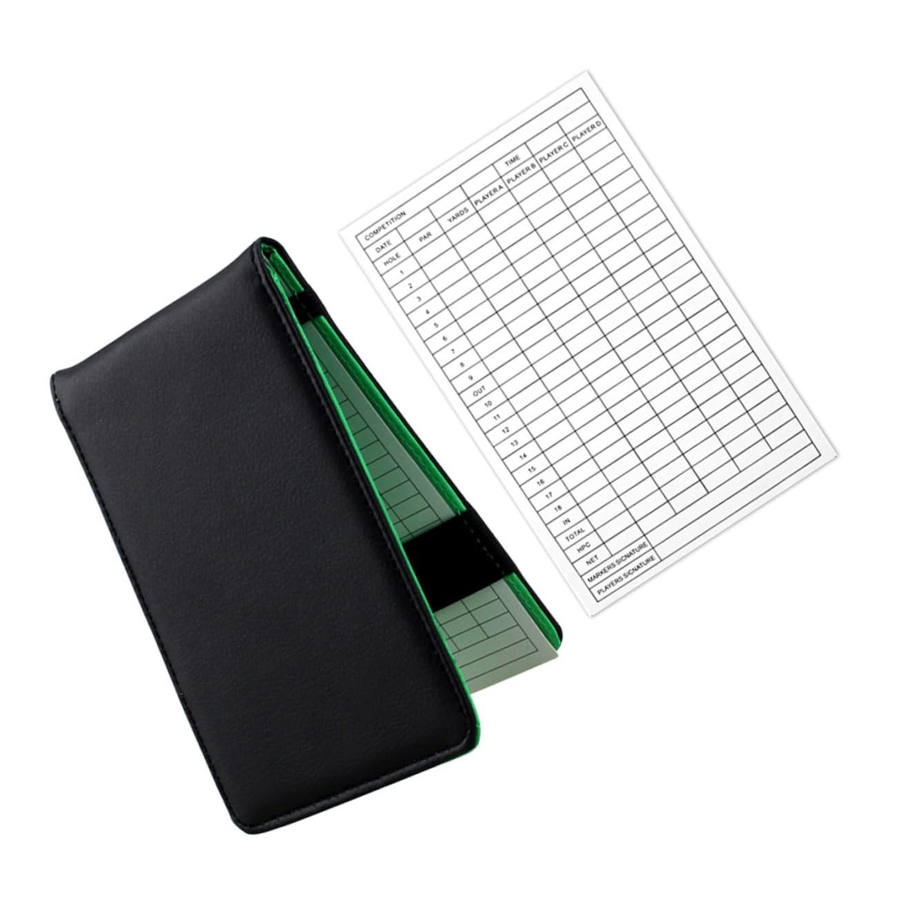 Totority Golf Scorecards Book Golf Scorecards Holder Recording Notebook Fashionable Appearance