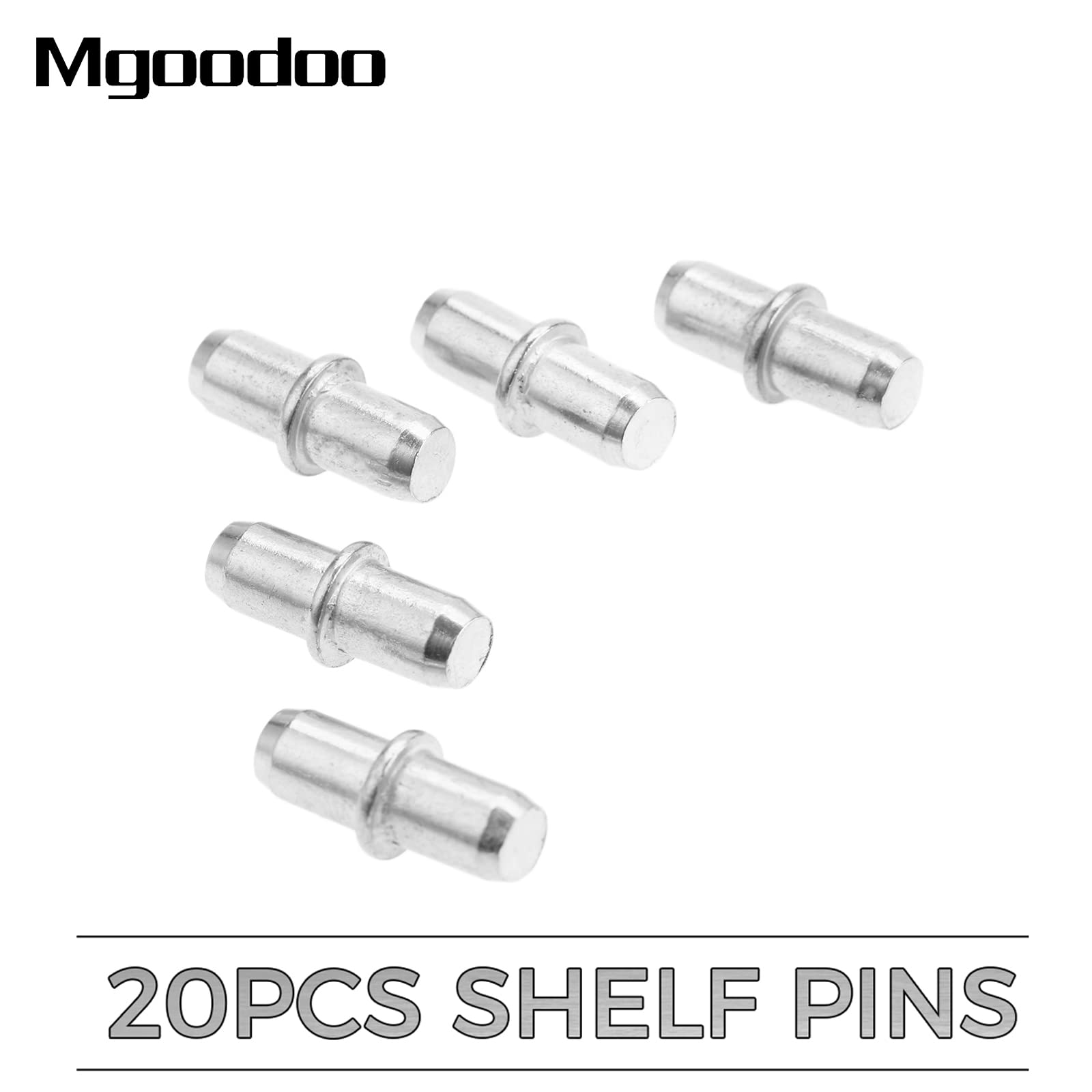 20Pcs Shelf Support Pins 5x15mm Silver Tone Cabinet Pegs Hardware — Amazon image 3