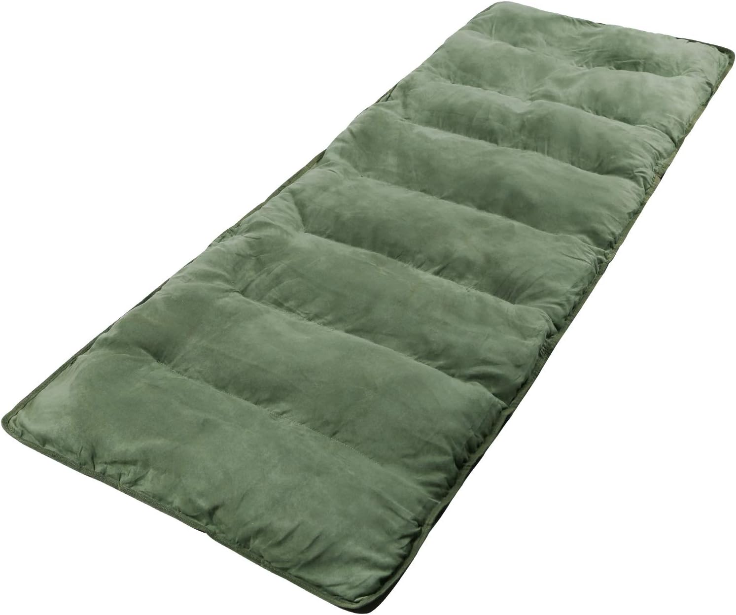 REDCAMP Folding Camping Cot Mattress, Soft Cotton Thin Sleeping Cot Pad Mat, 77"x29"， Green