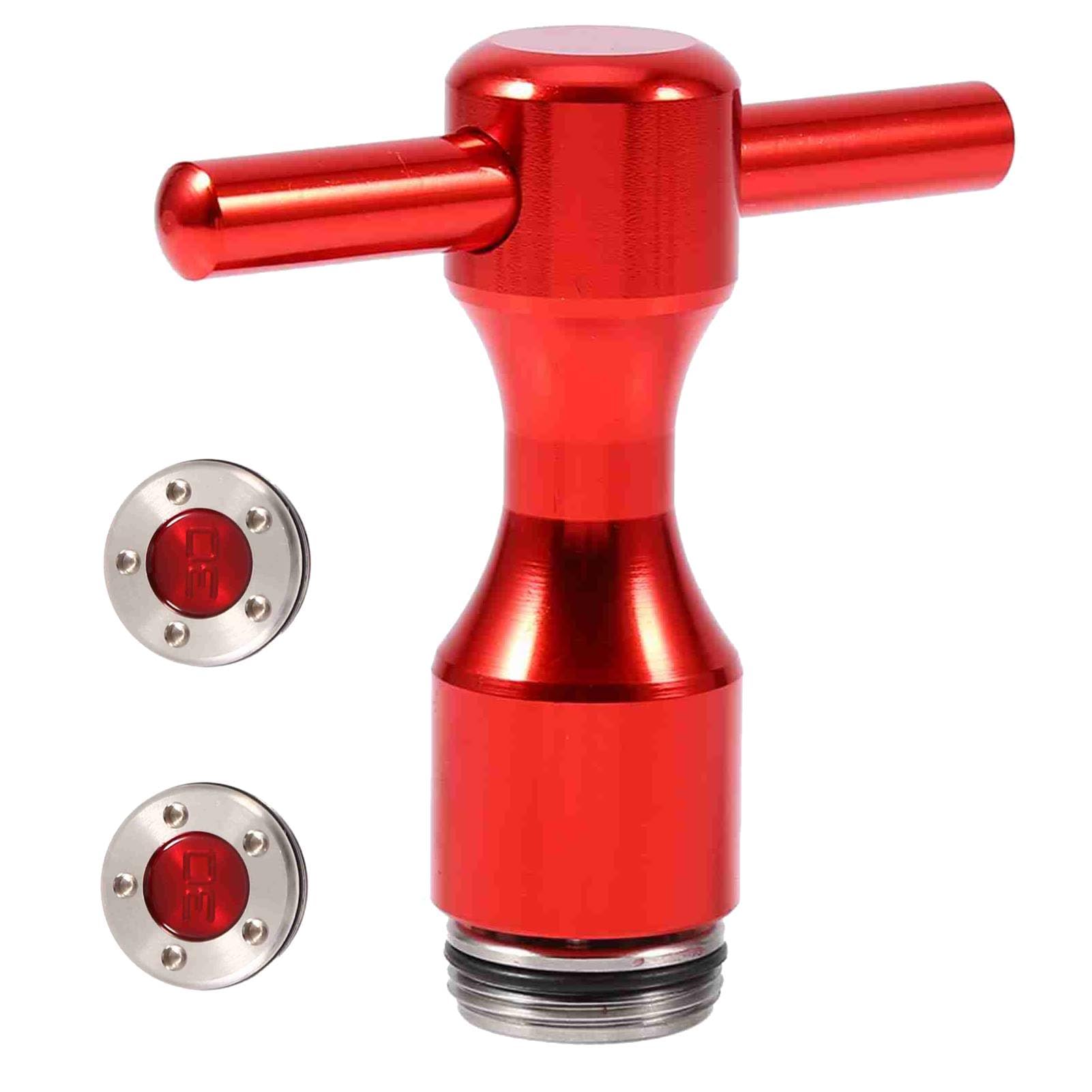 Pesas de Putter de Golf Rojas 40g kit de llave de tornillo de repuesto para accesorios de palos