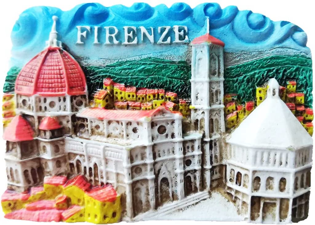 Resin-4201 Firenze Florence Italy Firenze Florence Fridge Magnet Refrigerator Magnet Decoration Magnet Sticker Souvenir Resin Crafts