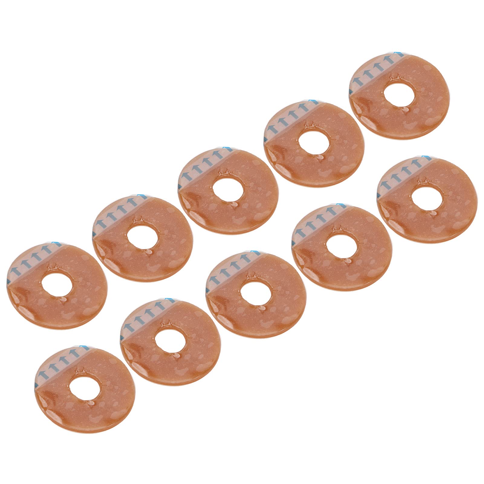 10 Stück Ostomie-Barriere-Ringe, Ostomie-Tasche, Hautbarriere, Silikon, formbar, auslaufsicher, Hautschutz, Kolostomie-Tasche, Hautbarriere