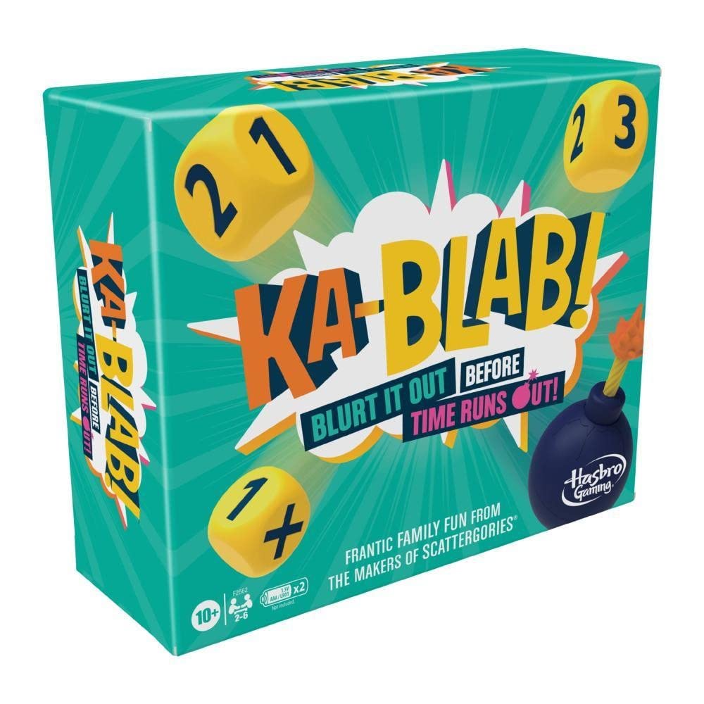 Hasbro Gaming Ka-Blab! Spiel für Familien, Kinder ab 10 Jahren, Kablab Spiel für Spieleabende für 2-6 Spieler
