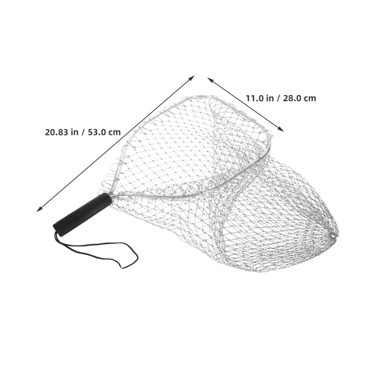 WOONEKY Lot De 2 Filets De Pêche À La Mouche Portables Et Robustes pour Étang À Poissons avec Poignée Confortable pour La Pêche en Kayak
