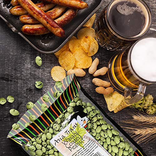 Image of Wasabi Coated Peanut - 12 Ounce - Premium Arare Rice Crackers Packed Fresh in Hawaii