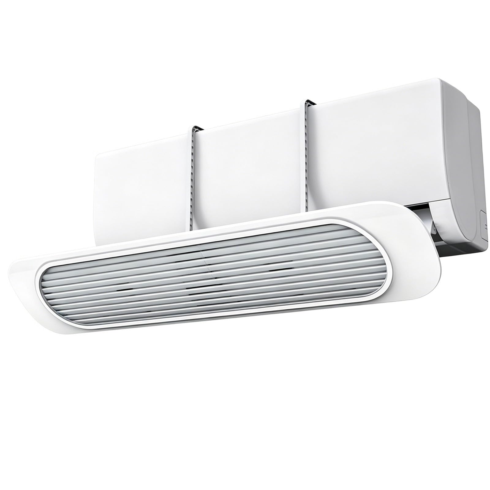 YUE JJXN Air Conditioner Deflector 35.4x7.5in Foldable Vent Cover No Drill Air Conditioner Vent Deflector, Prevent Condensation