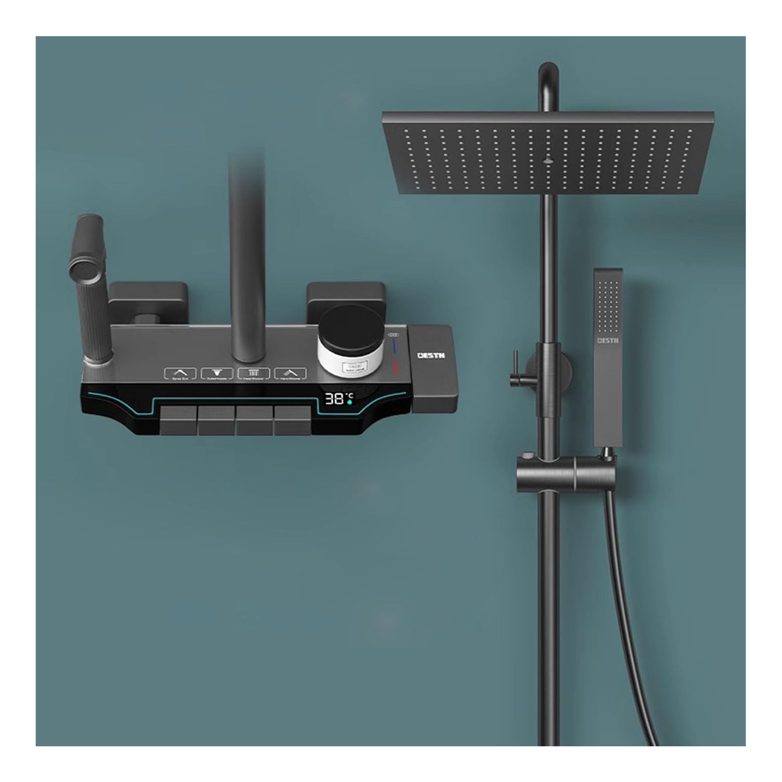 Ensemble robinets de douche LWX avec pommeau et mitigeur complet