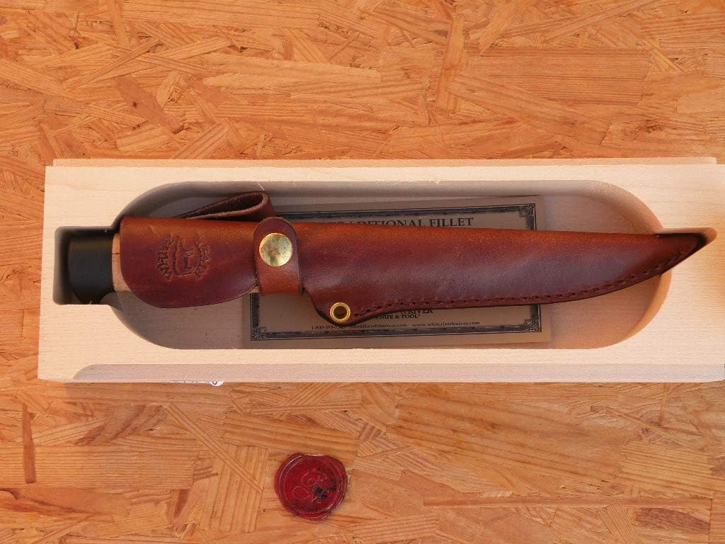 White River Knives Traditional Fillet Knife 6" Trailing Point 440C Stainless...