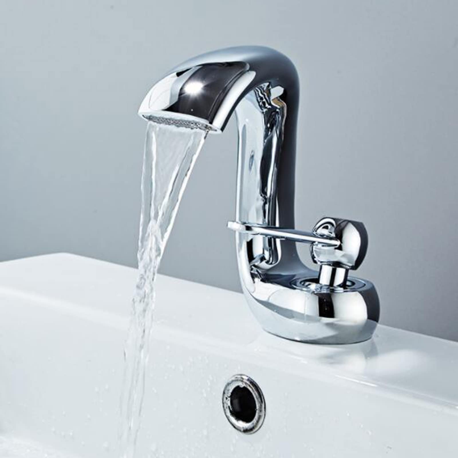 Robinet cascade de salle de bain en laiton anti-corrosion durable