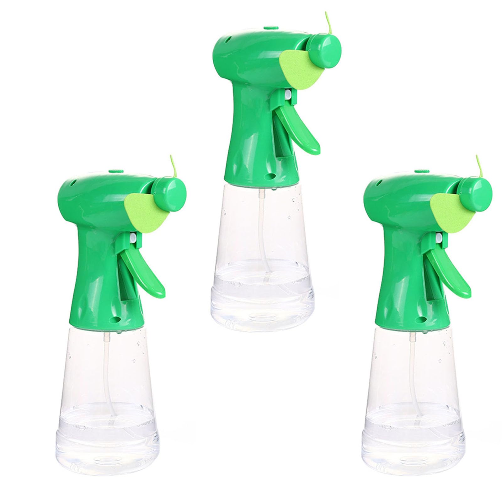 Portable Water Mist Spray Fan, Handheld Battery Powered Cooling Fan With Water Spray Bottle 500ml Capacity, Personal Cooling Device For Indoor Outdoor Travel Summer Sporting Activities (3PCS Green)