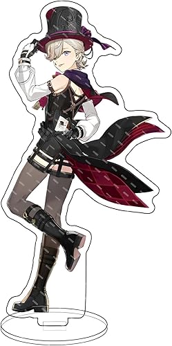 Miniatura 1 de Genshin Impact - Figura de acrílico con soporte, colorido y exquisito diseño de personajes para la colección de fanáticos del juego (Wriothesley)