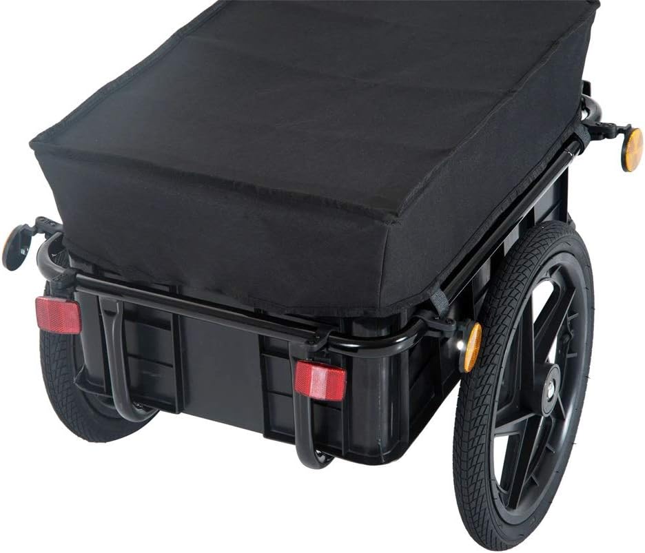 Hype Enclosed Bicycle Cargo Trailer, Black Photo
