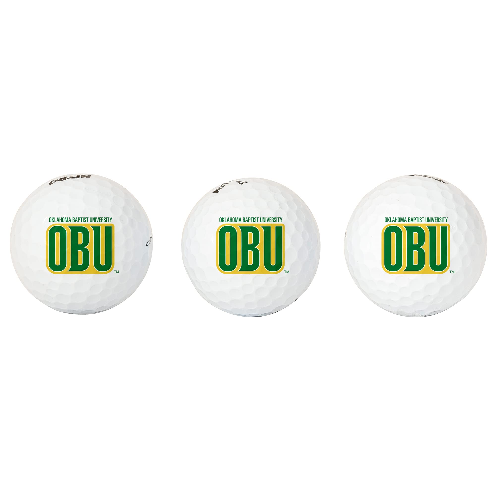 Desert Cactus Oklahoma Baptist University Golf Balls 3 Pack Full Color Golf Ball (Design B)