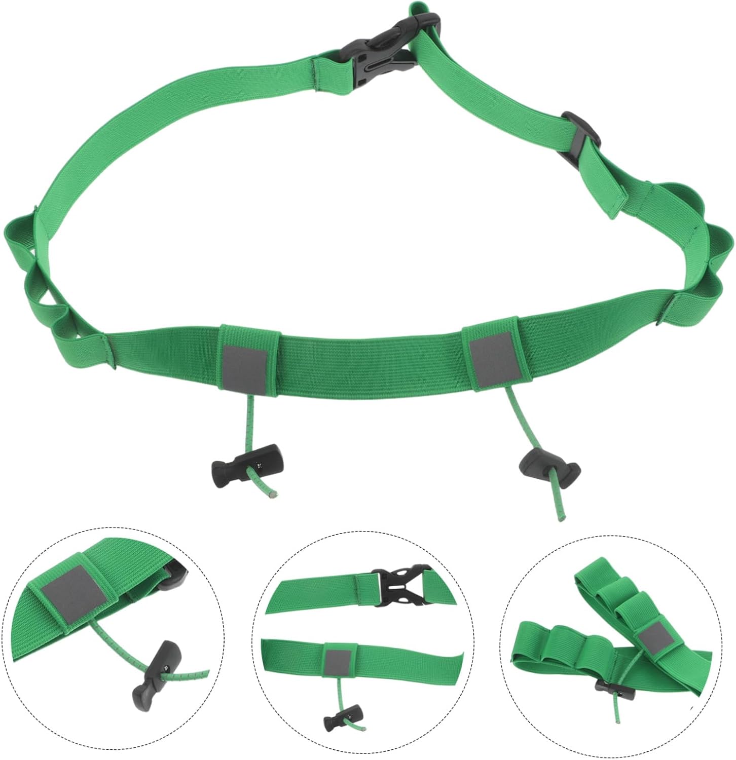 2pcs Adjustable Running Bib Belt, Nylon Number Holder for Races