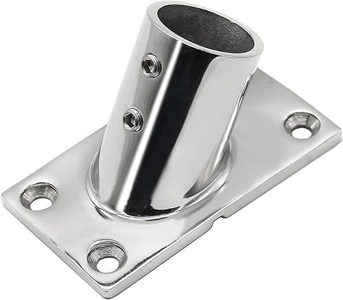 Miniatura 9 de Laorde Stainless Steel Boat Rail Fittings 90 Degree Boat Handrail Base Marine Grade Boat Railing Hardware Usd by Boats with L Shape Hex Key and