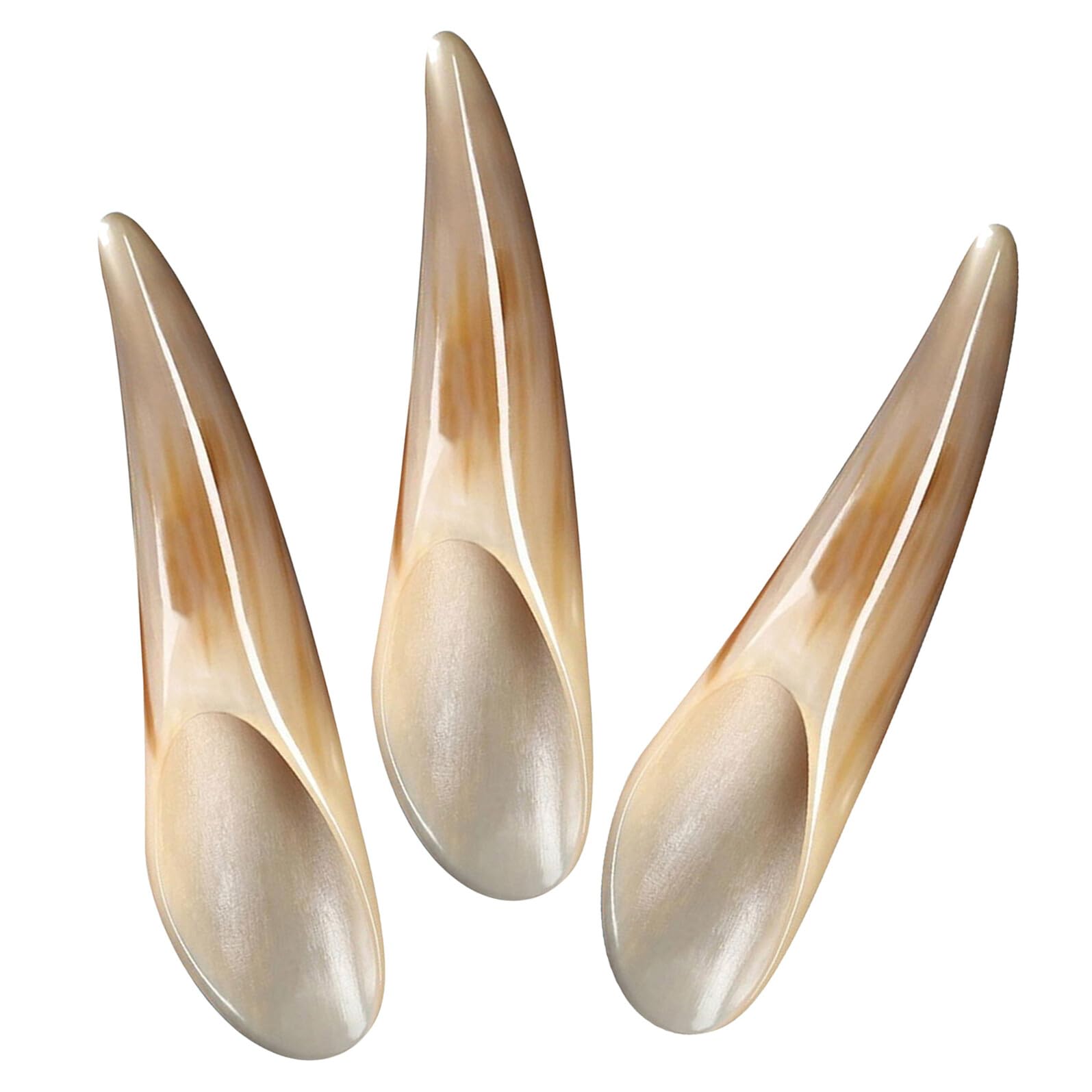 3pezzi Massaggio Gua Sha Strumento per Viso e Corpo Realizzato in Corno di Bue Bastoncino Raschiante per Collo e Gambe Applicazione Multiuso
