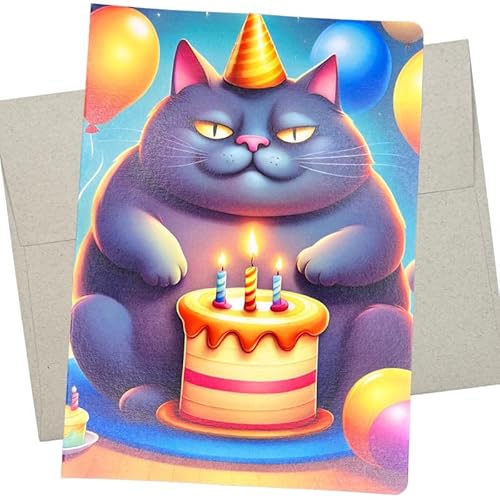 Whitman and Daughter t@bgLbg o[Xf[J[h Happy Birthday Kitty J[h (v~Ai܂肽݃J[h1A͋󔒁A5x7C`) qLo[Xf[J[h - 476