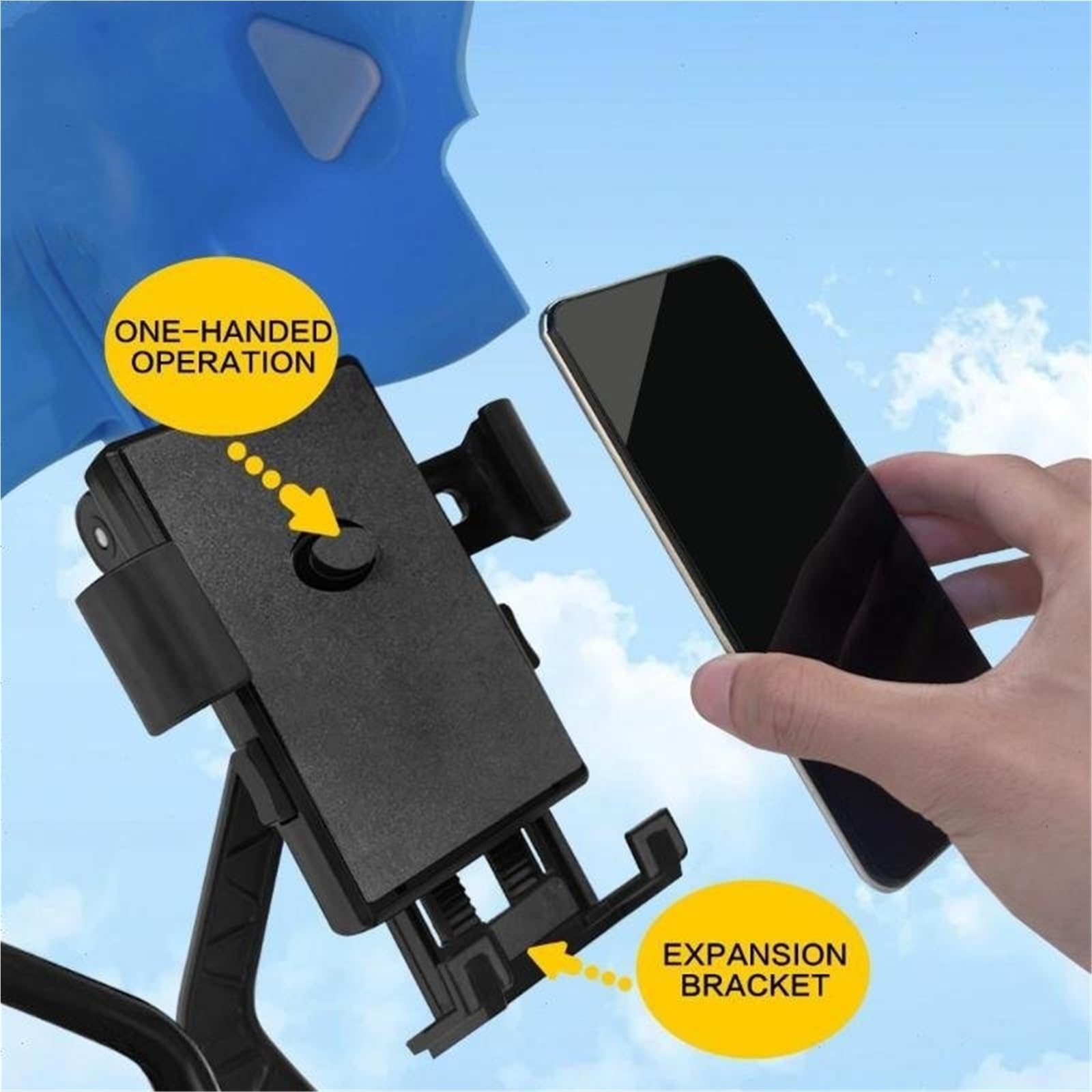 Soporte para Teléfono De Motocicleta, Resistente Al Agua, con Casco, Parasol Impermeable