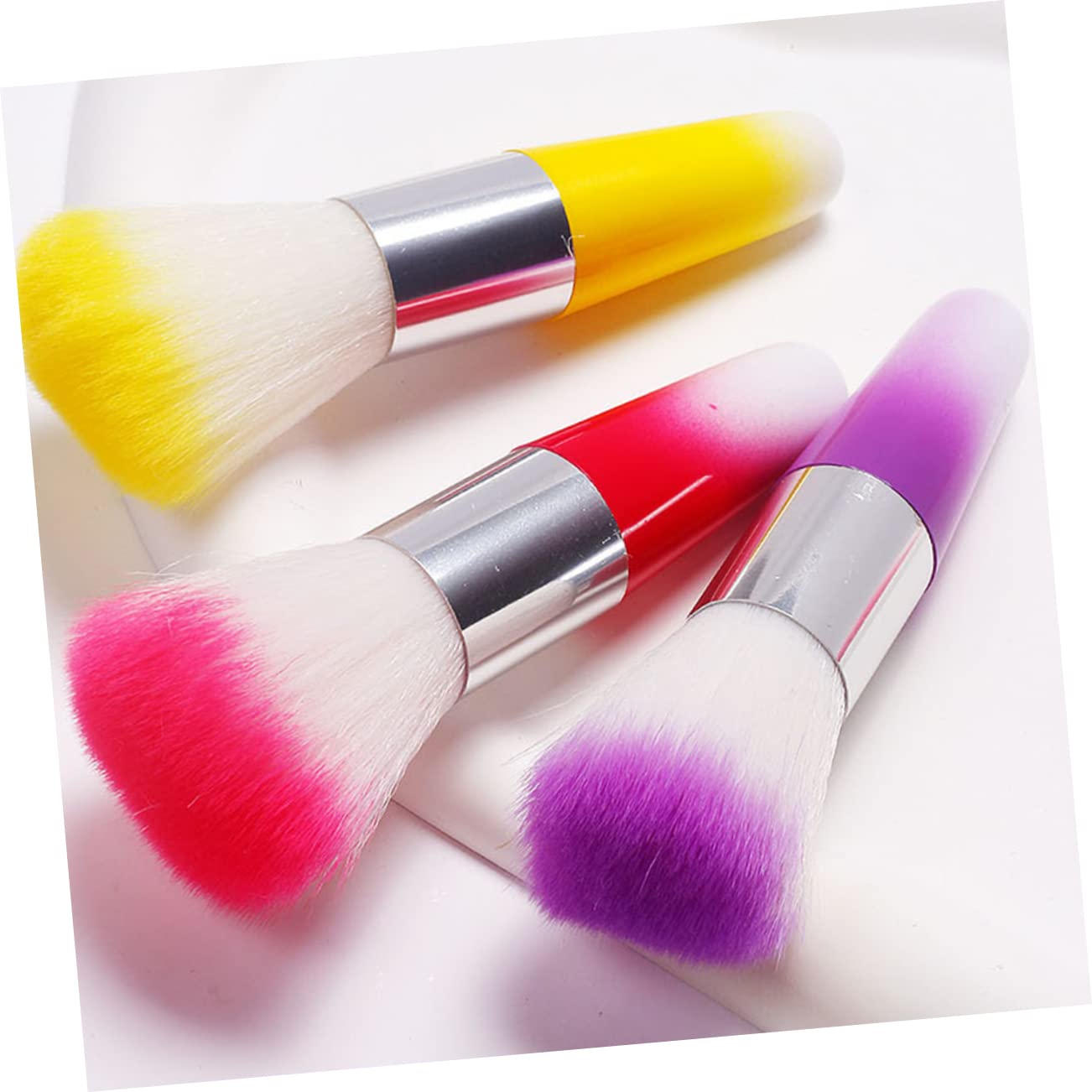 Healvian 20pièces Pinceaux De Maquillage Ergonomiques Pour Brosse De Nettoyage Manucure Poudre Set De Beauté