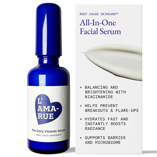 L'AMARUE The Daily Vitamin Serum - All-in-One Hydrating, Brightening & Radiance Boosting Serum with 17 Nutrients, 1.7 fl oz, Reduces Dark Spots, Anti-Aging & Supports Barrier