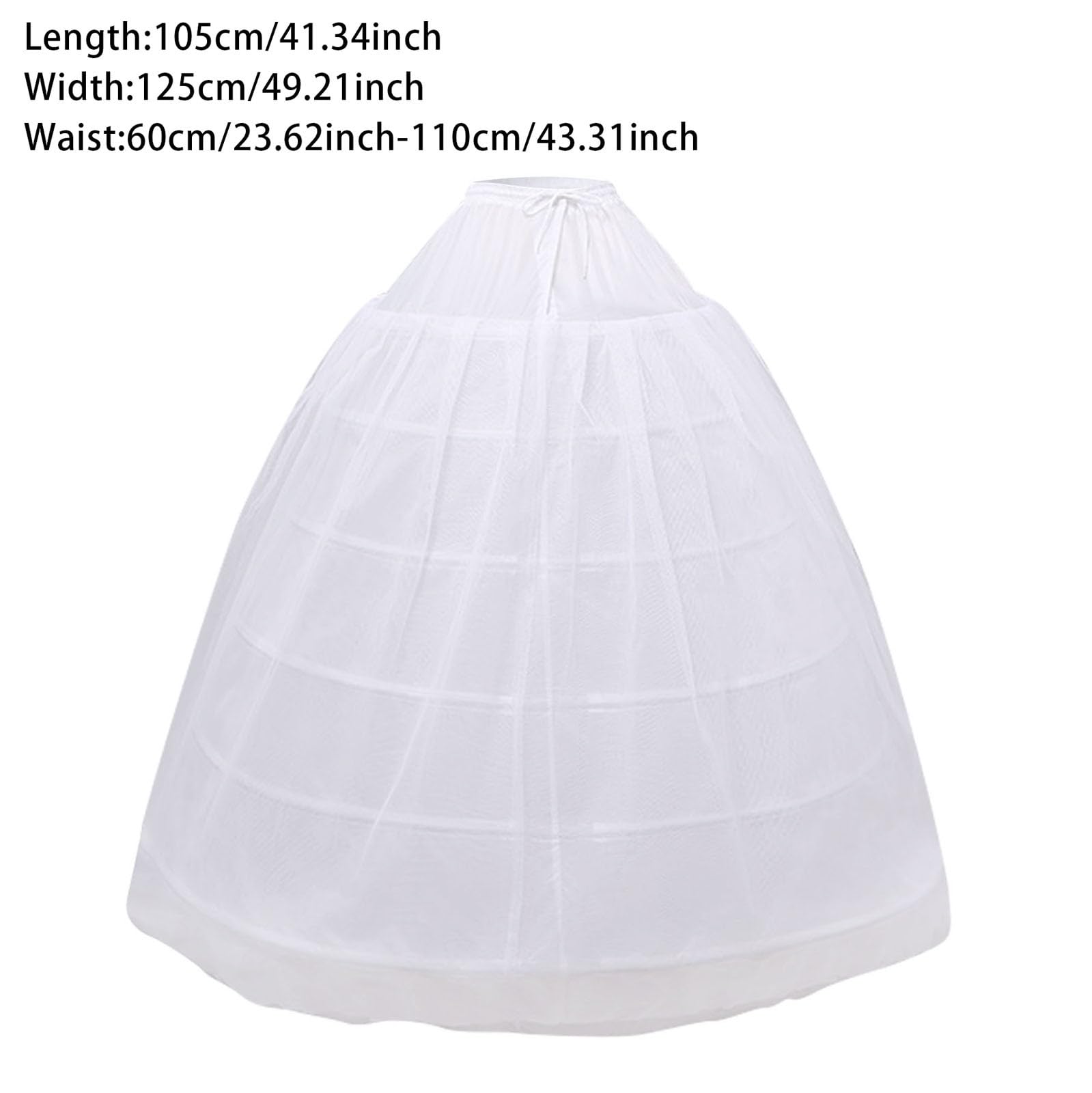 8 Gonna Hoopless Sottogonna per abiti da sposa