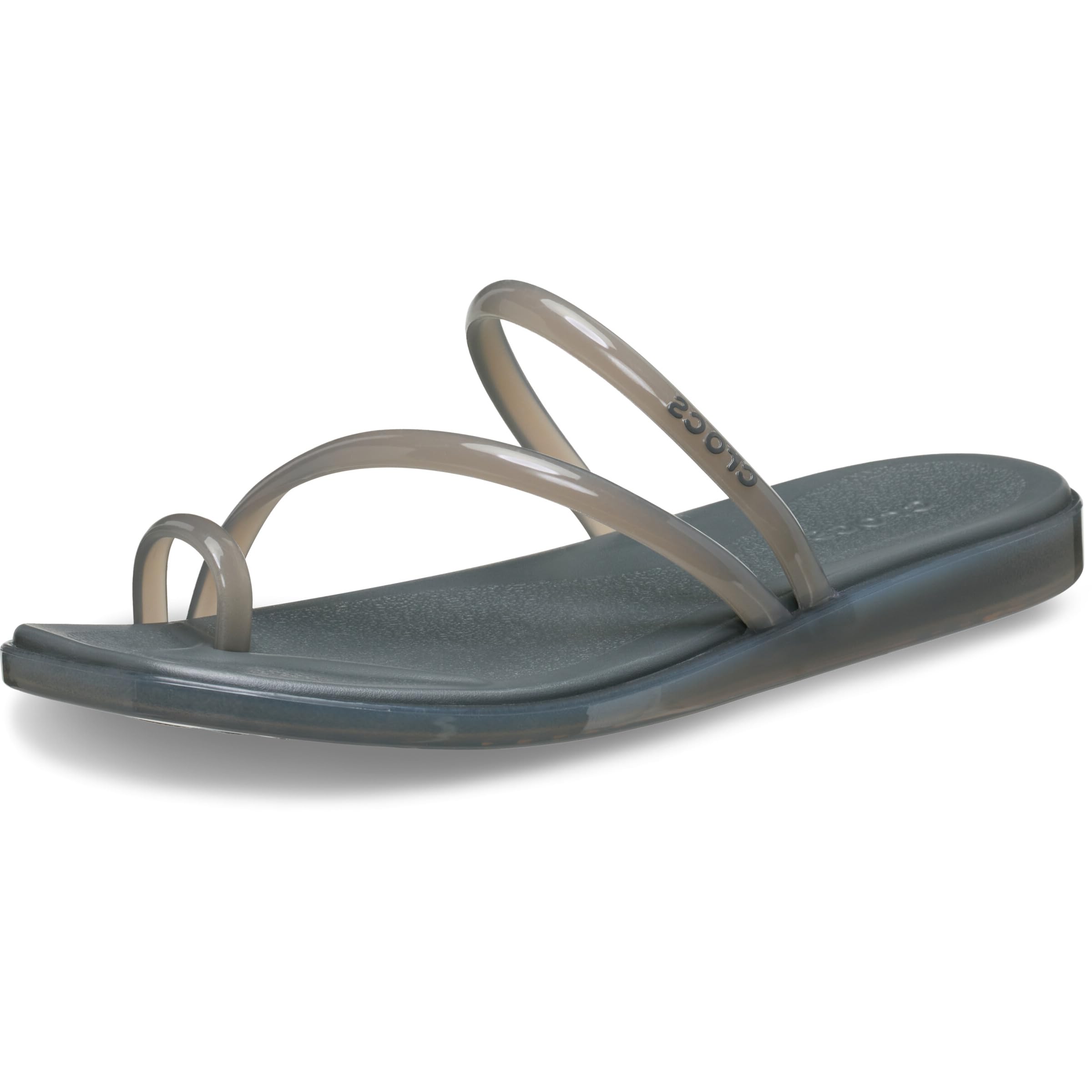 Crocs Women's Miami Toe Loop Sandals | Square Toe Flat | Flexible Straps | Croslite Foam Footbed