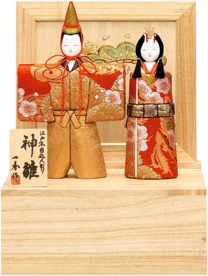 立雛(神雛)2号 奈良一刀彫(木彫) 立雛（2号） 神泉作 – 奈良 雛人形
