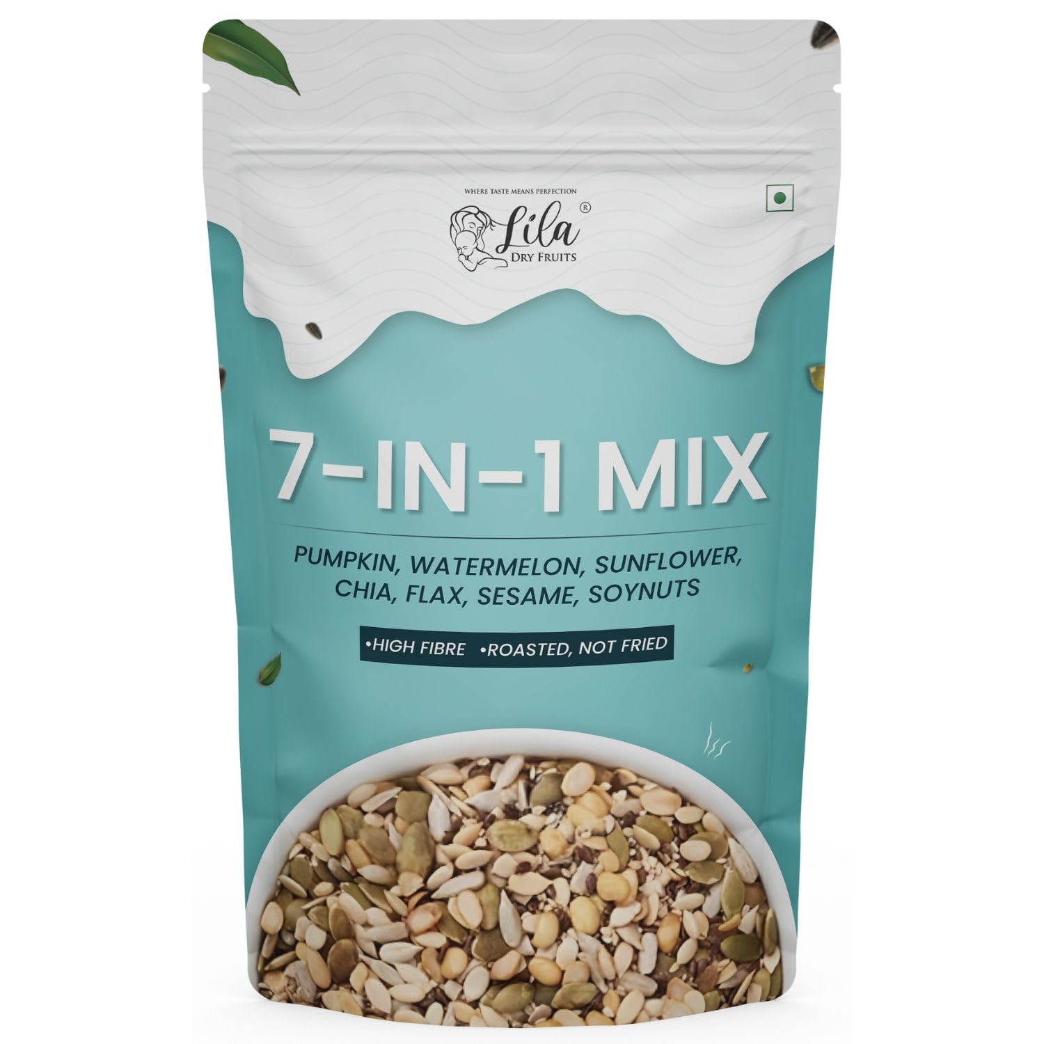 Sponsored Ad - LILA DRY FRUITS 7 in 1 Seeds Mix 1000g - Edible Seeds | Healthy Super Seed Combo | Healthy Snacks | 100% Natural and Roasted Mix Seed for Eating Diet Snacks Perfect for Giftings