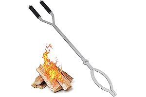 40" Fire Tongs Firewood Grabbers: Stellar Steel Fire Pit Tool