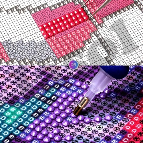 Image of Jasol Diamond Painting Kit, 40x30 Cms, Full Drill, 5D Crystals, Home Wall Decor Gift Set (Paries Rain M45514)
