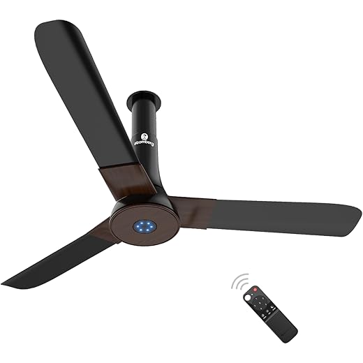 atomberg Studio+ 1200mm BLDC Ceiling Fan with Remote Control | BEE 5 star Rated Energy Efficient Ceiling Fan | High Air Delivery with LED Indicators | 2+1 Year Warranty (Earth Brown)