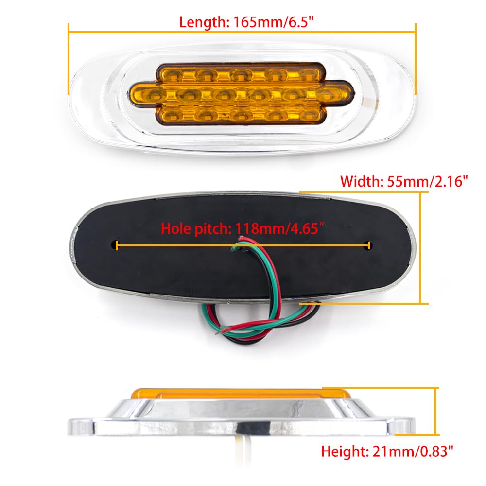 10 sztuk ciężarówka boczna lampka obrysowa kontrolna światła robocze 12V 24V lampa zewnętrzne przyczepa kempingowa z przyczepą(10pcs Red)