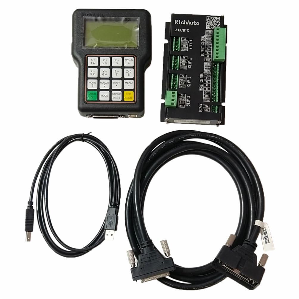KARZENN Richauto A11E DSP Controller for CNC Machine, Remote, Board/Card, Data Cable, USB Cable, Handheld Controller-picture-27