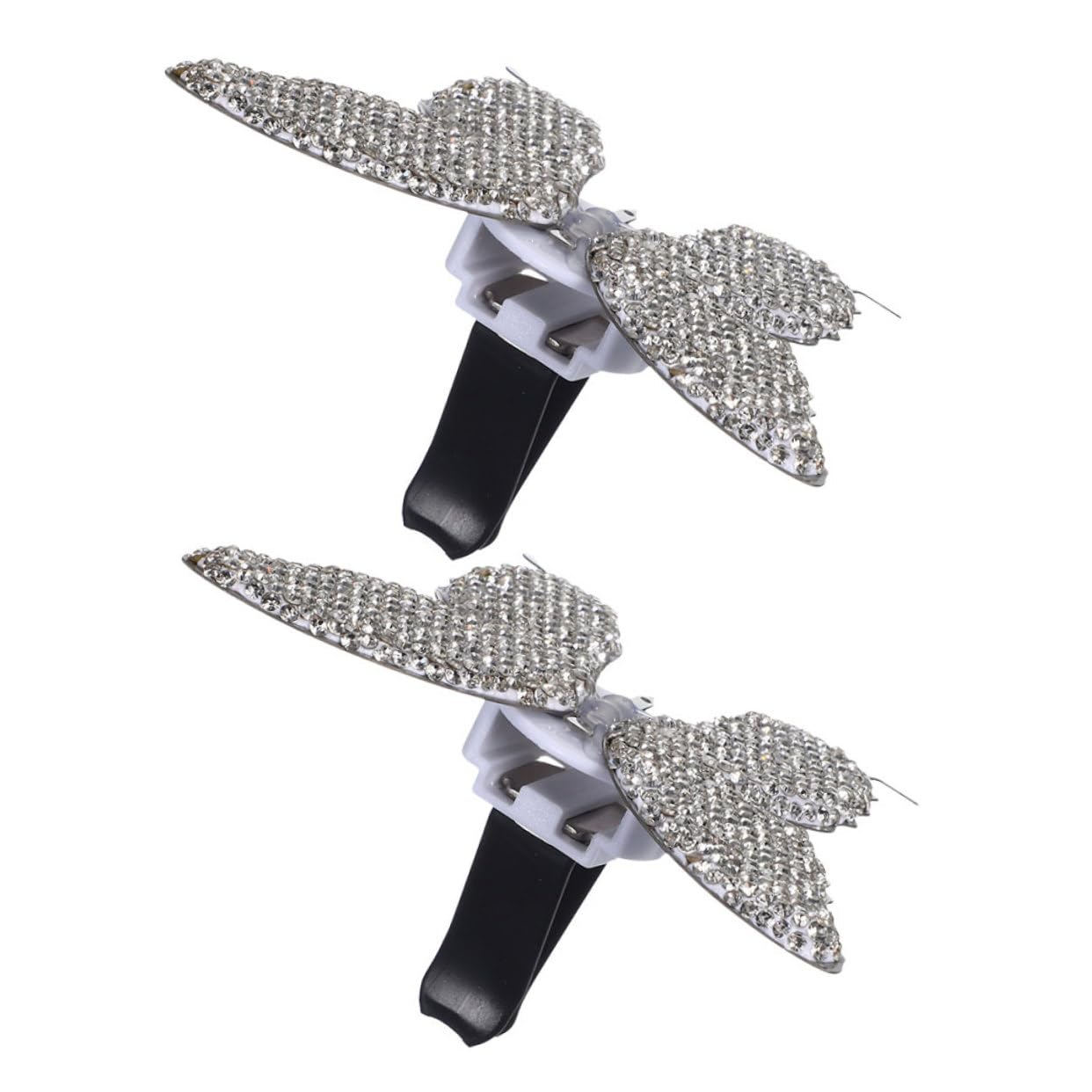 4stücke Rhinestone Auto Duftclip Für Lüftung Auto Deko Für Einfache Duftspender Für Frischen Geruch Im Fahrzeug Weißer