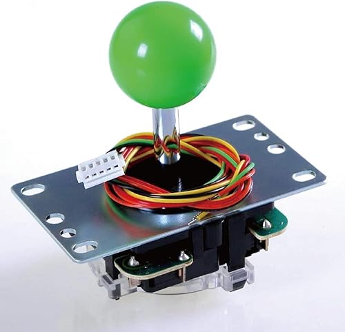 Miniatura 2 de Sanwa JLF-TP-8YT Joystick + Sanwa 8 piezas OBSF-30 Kit de botón de presión Color verde, para juego de arcade de 4 y 8 vías ajustables, compatible