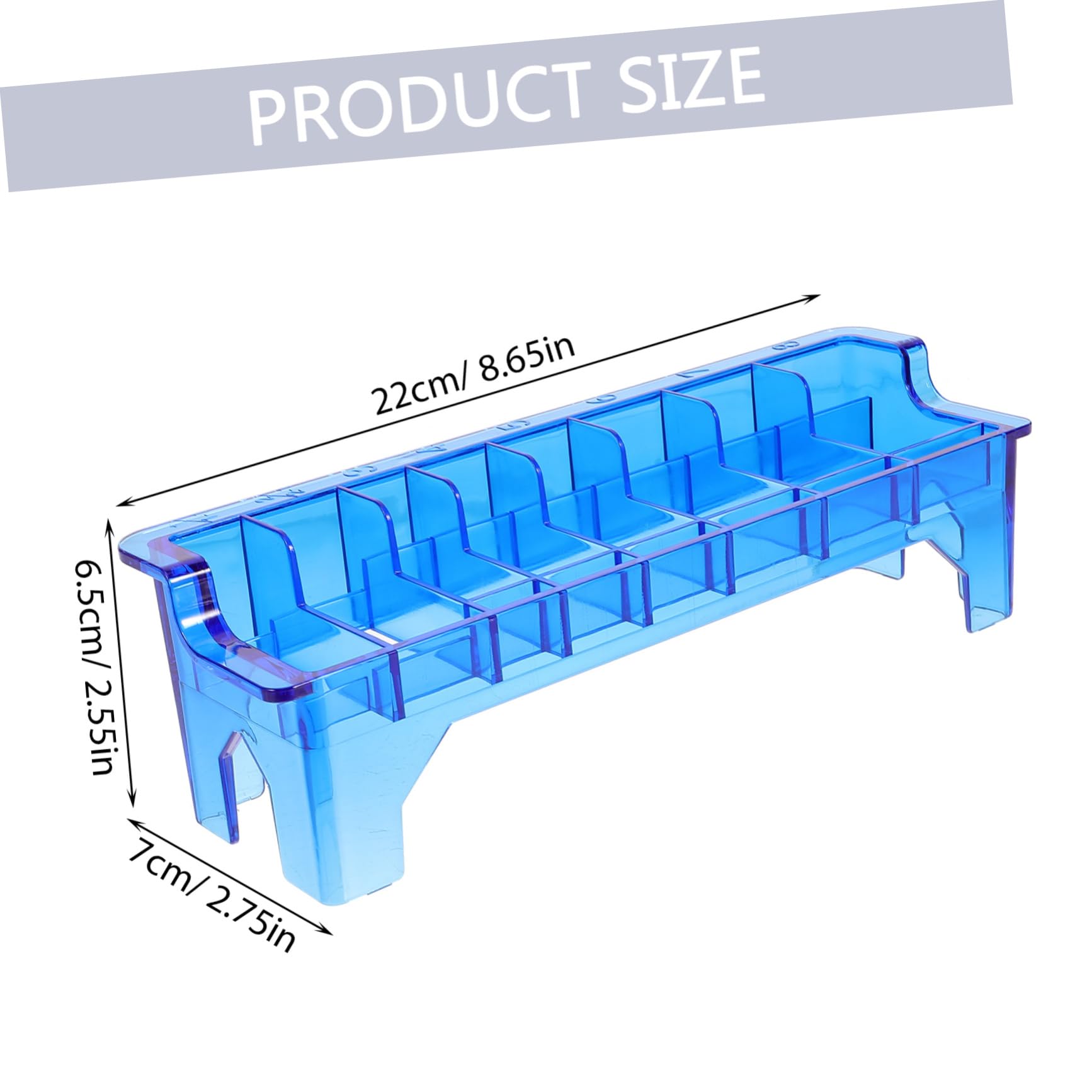 TOVINANNA Clipper Comb Guard Storage Organizer Plastic Limiter Comb Holder for Haircut