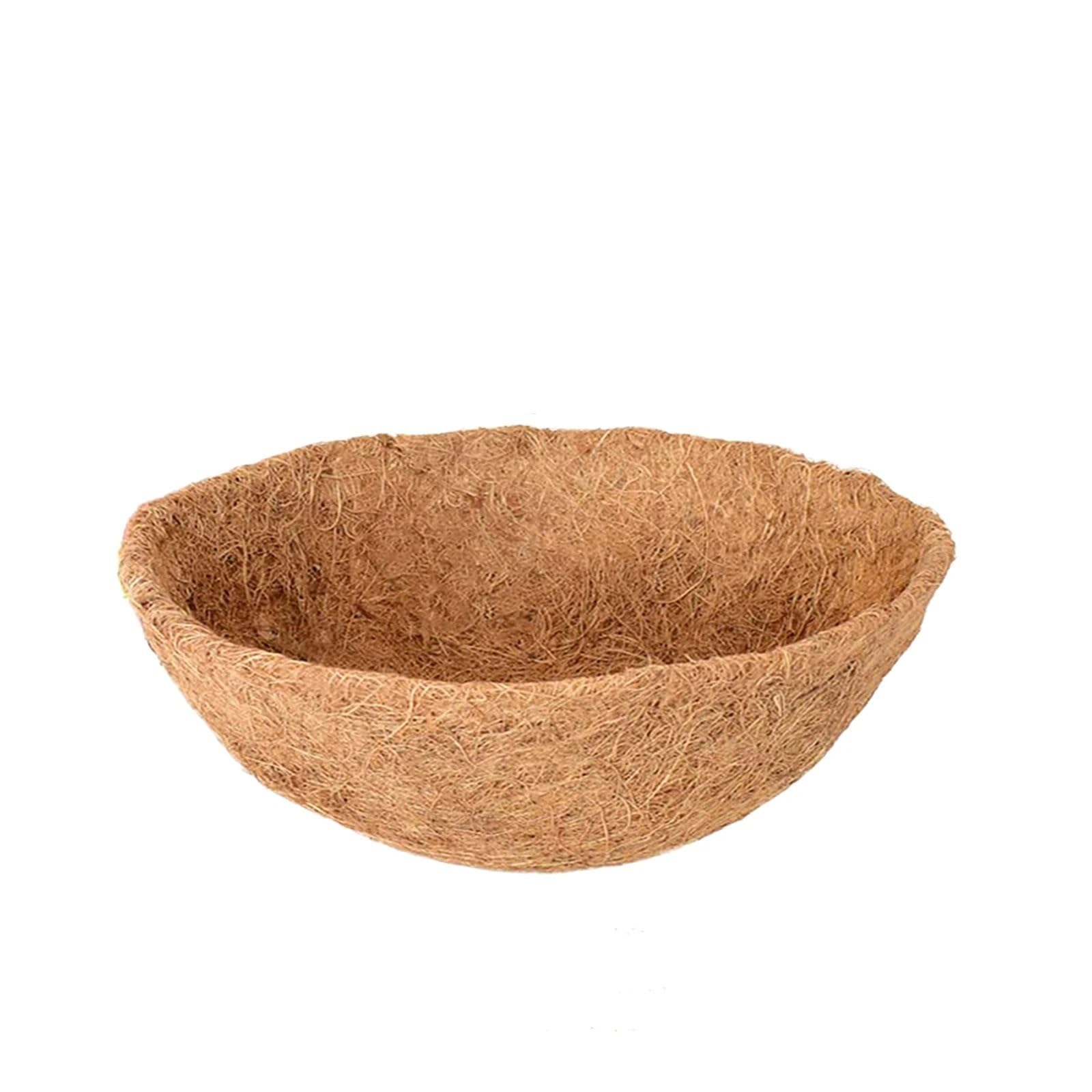 EWUHYFP Plant Fiber Roll 10/16 Inch Hanging Basket Liner Round Planter For Coco Fiber Liners For Baskets Plant(10 inch)