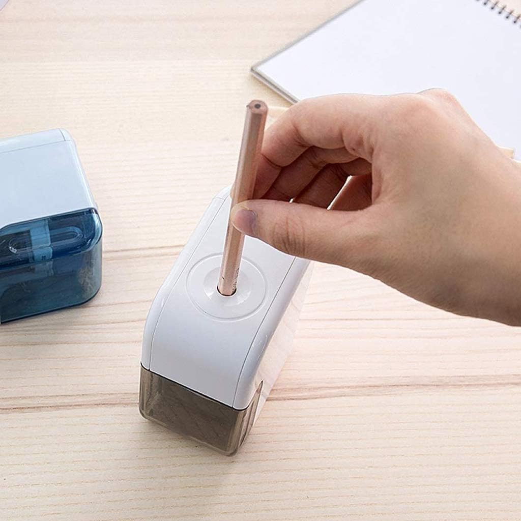 Temperówka, elektryczna temperówka do ołówków, automatyczna temperówka do nr 2/kolorowe kredki, ręczna metalowa temperówka szkolna artykuły papiernicze