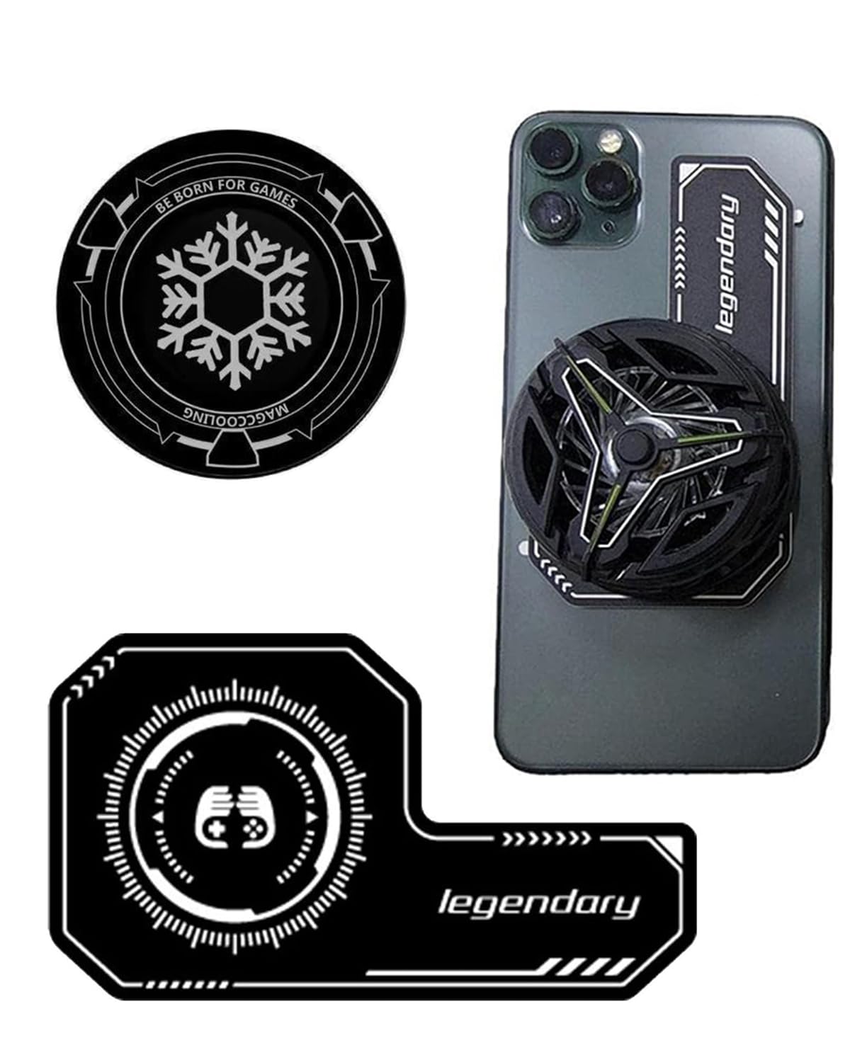 2 Pcs Magnetic Cooler Pad, Universal Smart Phone Cooling Pad,Heatsink Cooling Black Games Holder Sticker, Phone Self-Adhesive Cooling Plate Extend Battery Life (B0DFFY3V8V) Amazon Price History, Amazon Price Tracker