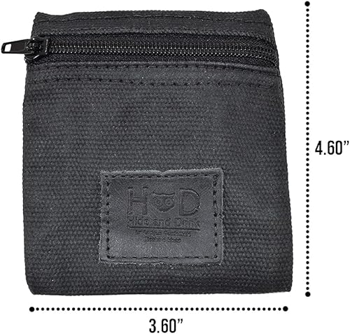 Miniatura 2 de Hide & Drink, Water Resistant Waxed Canvas Condom Pouch, Change Valuables Tech Pocket Purse, Classic Partner Gift, Travel & Honeymoon Essentials,