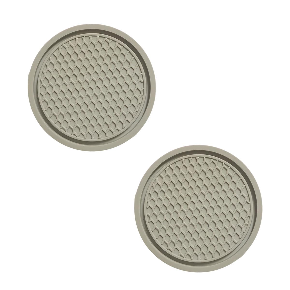 Car Cup Holder Coasters For Renault Laguna II Hatchback 2001-2007,Silicone Auto Mug Mats,Universal Non-Slip Recessed Coaster,Interior Accessories,A/Grey