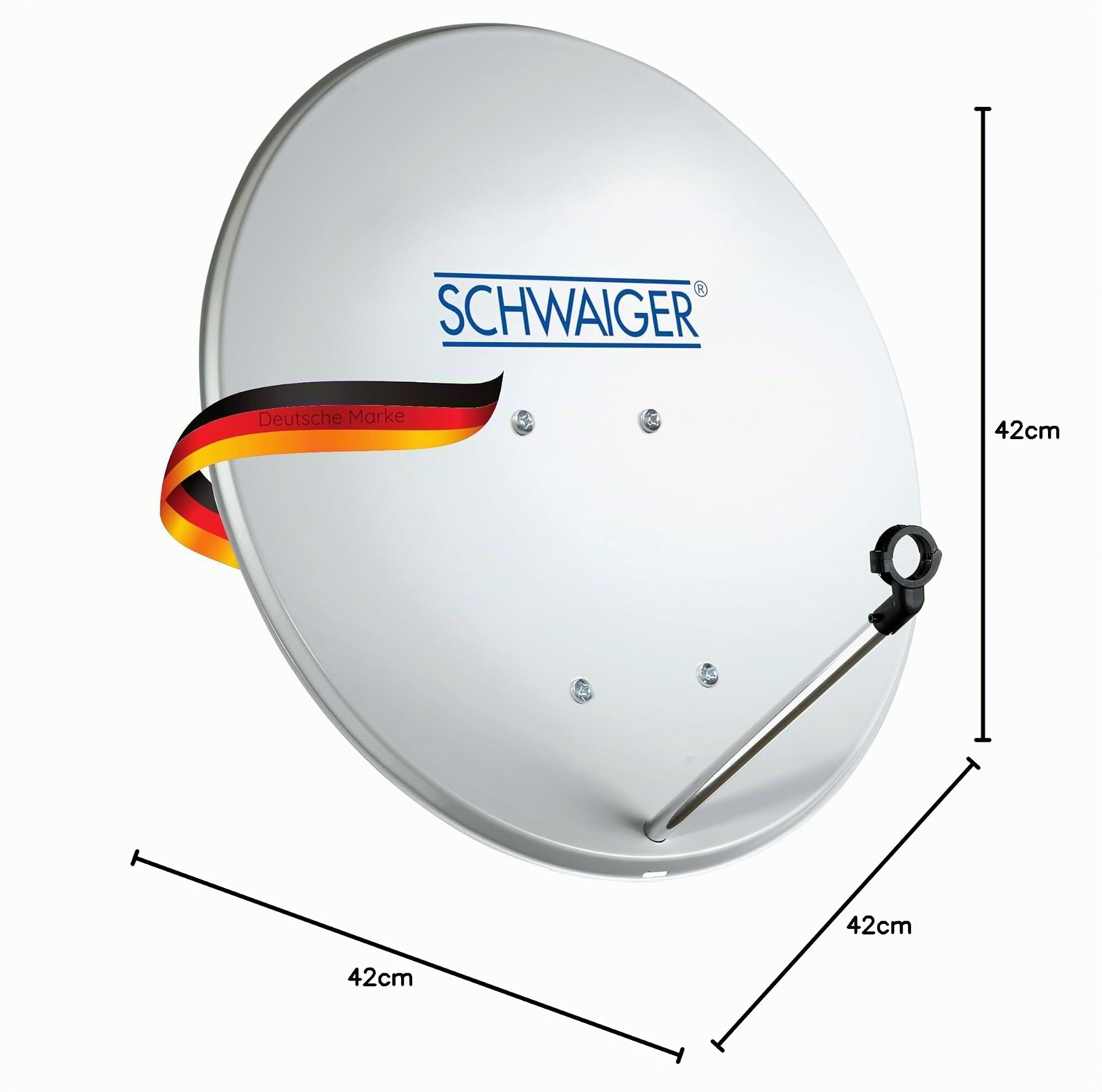 Schwaiger SPI440 antenna per satellite 10,7-12,75 GHz Grigio