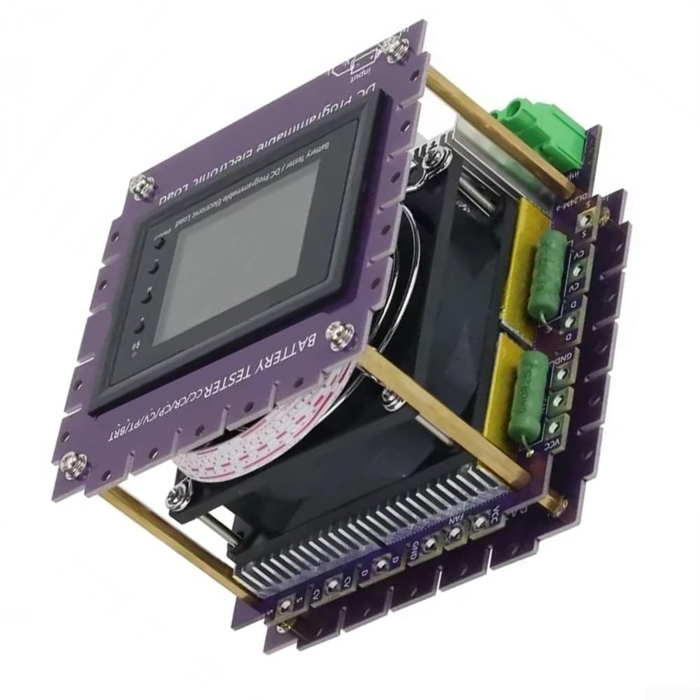 BW600-FX 150W DC Electronic Load Tester for Tuya WiFi Battery Charging Kit, 0-200V 30A Discharge Meter with 2.4" Color Display, Compatible with USB Banks & Adapters(tester + battery box)